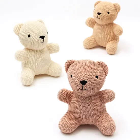 100% Handmade Cotton knitted Soft Bubu Plush Toy/Soft toys ivory {5}