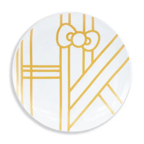 Hello Kitty Panache Black & Gold 4 Piece Side Plate Set {4}