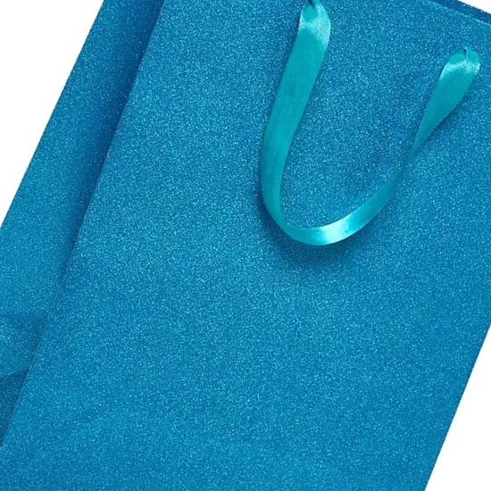 Glitter Grain Euro Totes 7'' x 3 7/8'' x 9 1/16'' for Special Occasions Turquoise {5}