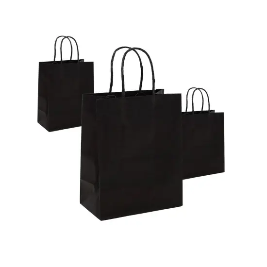 Large Kraft Tinted Color Shopping Bag 16" x 6" x 12" {4}