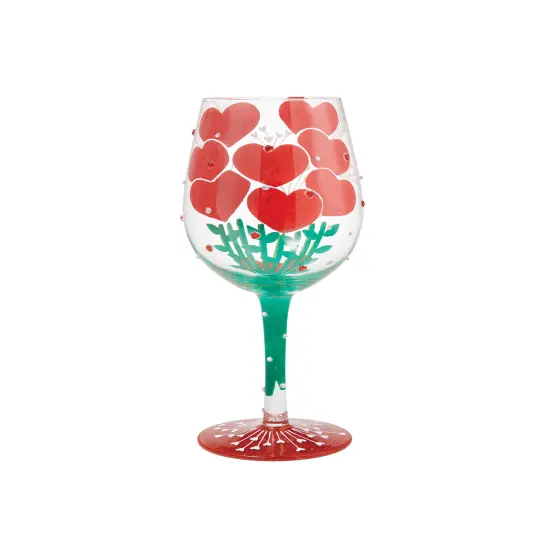 Enesco Lolita Valentine'sBouquet Wine Glass {4}