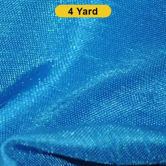 Shantung Satin Fabric 60" Wide Satin Dupioni Silk, Multiple Colors Turquoise {1}