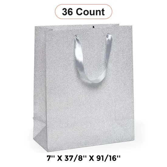 Glitter Grain Euro Totes Perfect Size 7'' x 3 7/8'' x 9 1/16'' Silver {1}