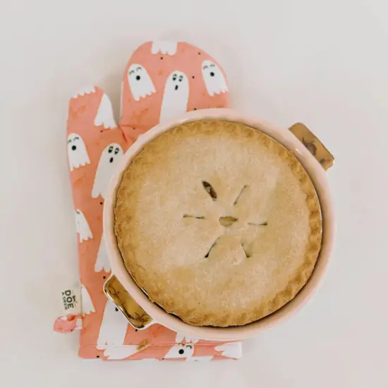 PINK GHOST OVEN MITT {4}