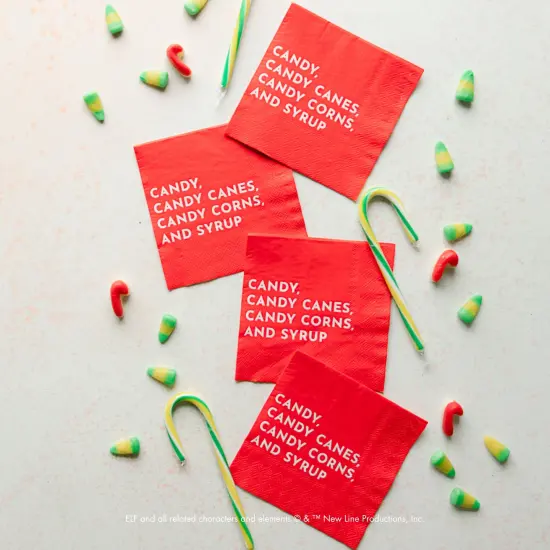 ELF CANDY SMALL RED NAPKINS {2}