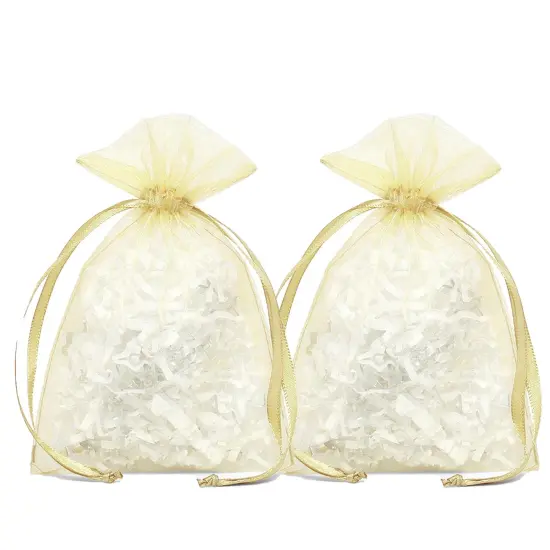 Classic Look for Gift Wrapping 6" x 9" Organza Bag {2}