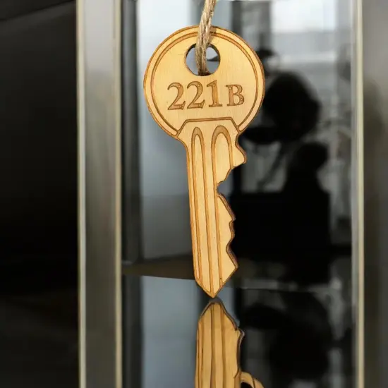 Ornament - 221b - Raw Wood 1x3in {2}