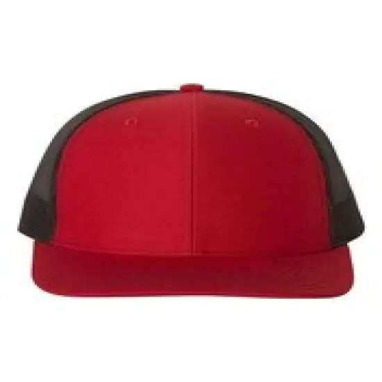 Richardson&reg; Snapback Trucker Cap Red/ Black {1}