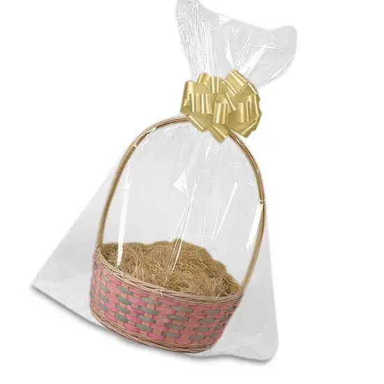 Round Bottom Basket Bags 24'' X 30'' Durable Design {1}