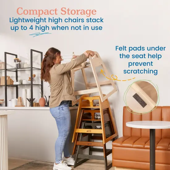 ASATT High Chair, Toddler Chair Antique White {6}