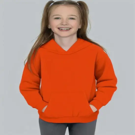 Gildan&reg; Youth Heavy Blend Hooded Sweatshirt Orange {1}