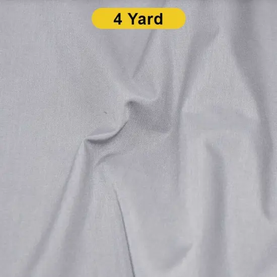 Polyester Cotton Broadcloth Fabric 60" Wide Multiple Colors Silver {1}