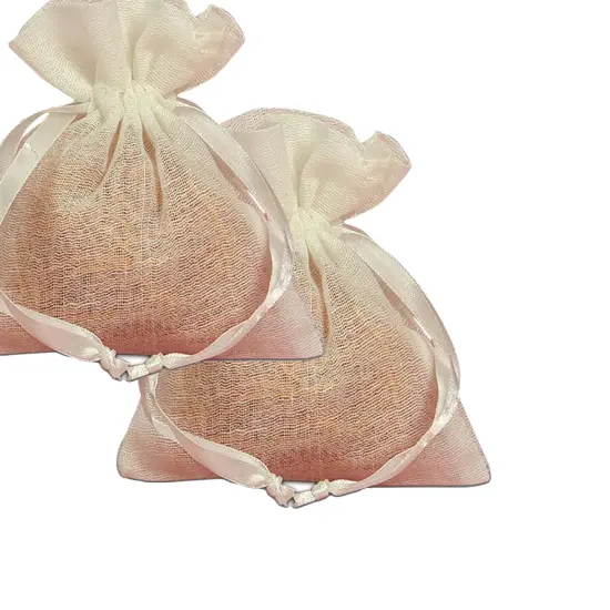 4" x 5" Drawstring Muslin Bags Natural & Colored Options {5}