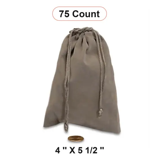 Velour Jewelry Storage Pouch 4" x 5 1/2" Soft Velvet Bags {1}