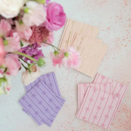 LE LILAC SIGNATURE BOW SMALL NAPKINS {2}
