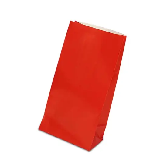 Colored Paper Party Bags 5'' x 3 1/8'' x 9 5/8'' Packs {4}