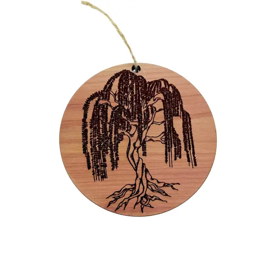 Weeping Willow - Cedar Ornament {5}