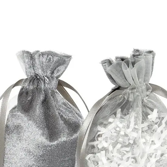 Versatile Velvet & Sheer Pouches Perfect Size 4 3/4" x 6 3/4" {5}