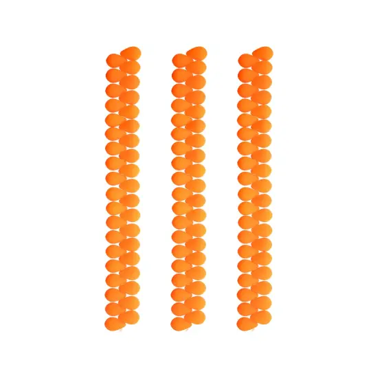 John Bead 114pcs 6x9mm Czech Glass White Alabaster Velvet Drop Bead Strands Bright Orange {3}
