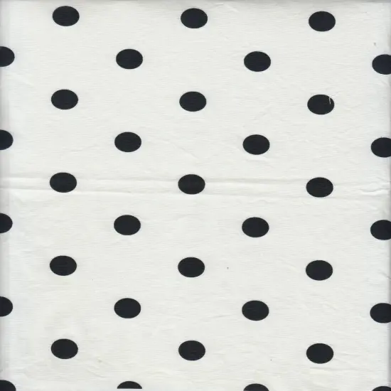 1 Yard Stretch Poplin Small Dot Print Fabric, 57/58&Prime; Wide Cotton Spandex Blend IVORY {1}