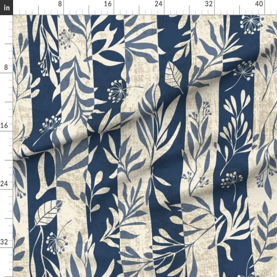 Various Fabrics by the Yard or Fat Quarter Plant Leaves Custom Printed Fabric by Spoonflower {1}