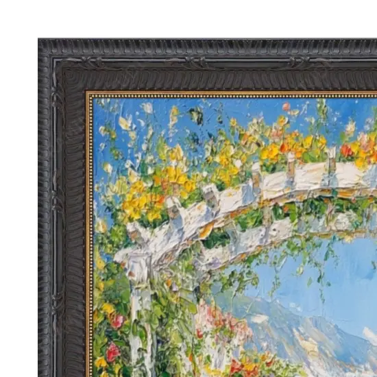 Funky Gothic Black With Gold Picture Frame 28x28 frame {2}