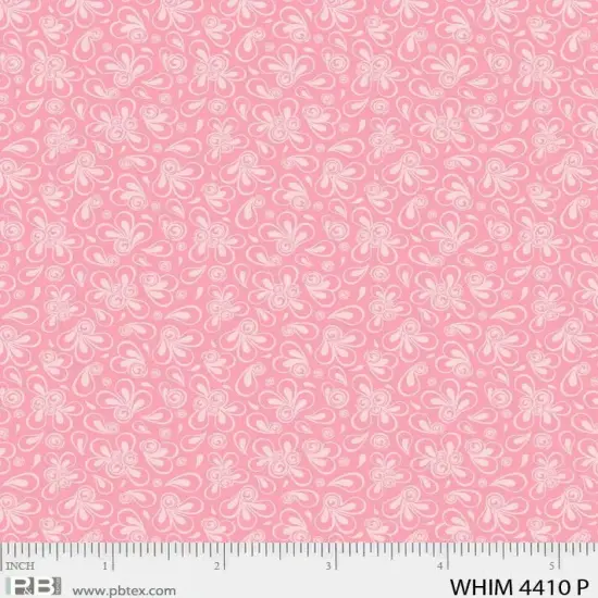 Pink Whimsy Mod Swoop 44"/45" Fabric Per Yard {1}