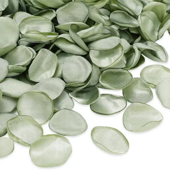 600Pcs Silk Rose Petals Sage Green Flower Petals Artificial Scatter Flowers for Bridal Shower Romantic Night Wedding Aisle Table Centerpieces Reception Tables Decorations {1}