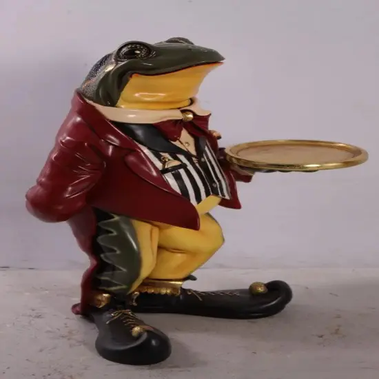 Large Frog Butler Statue {4}