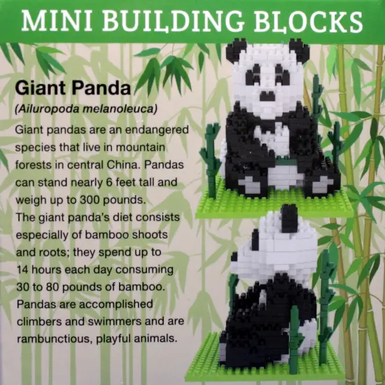 Mini Building Blocks - Giant Panda {2}