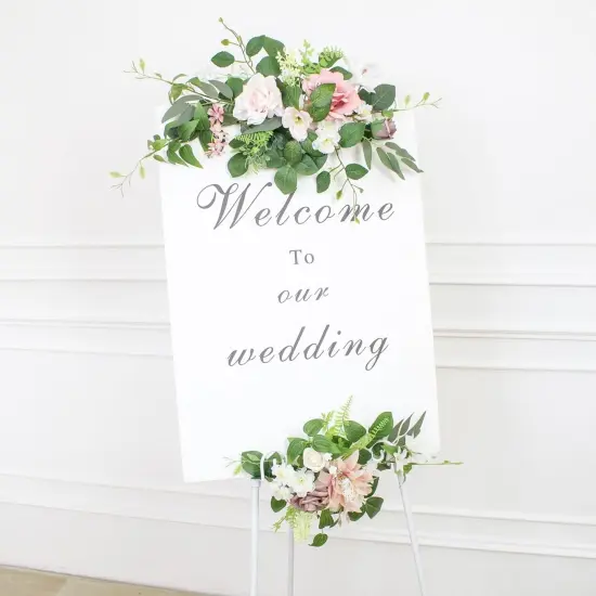 Set of 2 - Wedding Arch Flowers Faux Flowers,Flower Garland for Wedding Decorations {2}