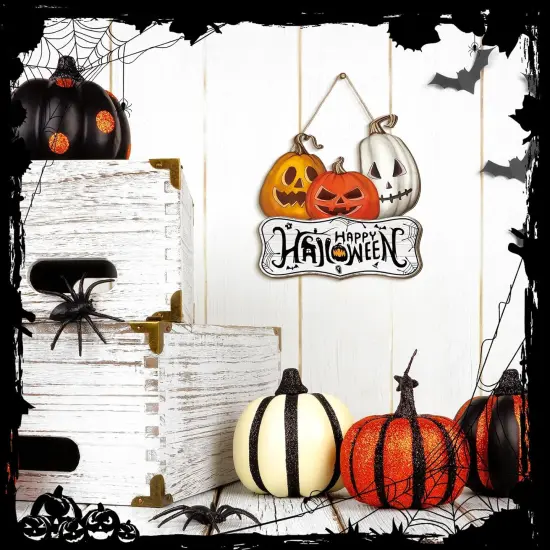 Halloween Welcome Door Sign Skeleton {3}