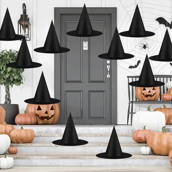 12 PCS Halloween Witch Hats {1}