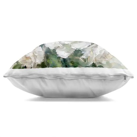 Stupell Industries Enchanted White Roses Indoor Pillow, 18 x 7 x 18 {3}