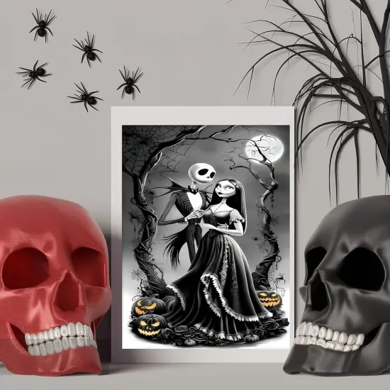 5D Skull Diamond Painting Kits - 12x16 inch {3}