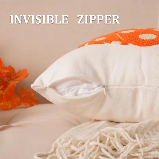 illow Covers 18x18 inch Set of 2 Orange Pumpkin Throw Pillow for Farmhouse {2}