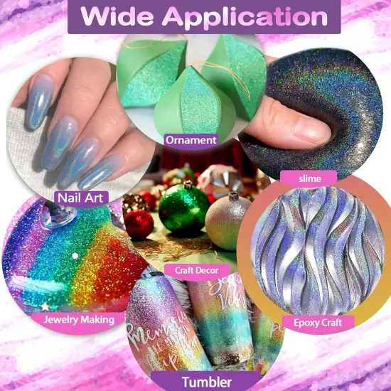 Holographic Glitter - Silver Diamond Dust, 1.94oz/55g {5}