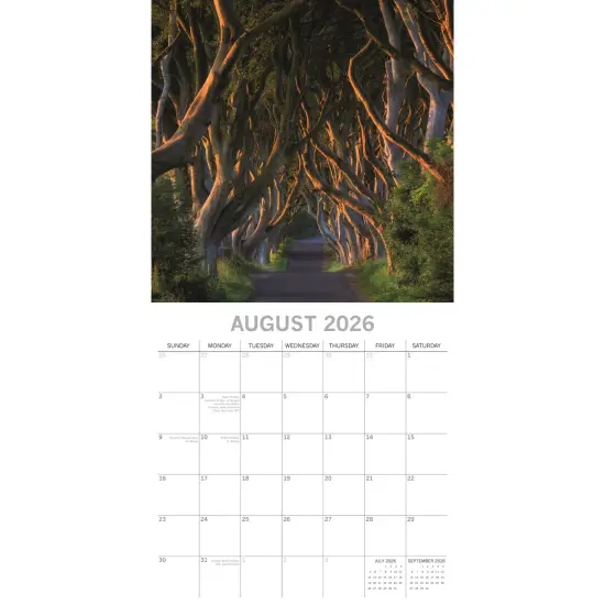 The Gifted Stationary 2026 Square Wall Calendar, Ireland, 16-Month Passport Collection Theme Hanging Calendar with 180 Reminder Stickers, Month Planner for Home, or Creative Spaces, 12x12 In Multicolor {3}