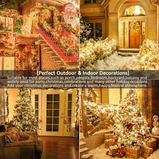 2 Pack 50-Count Clear Christmas String Lights - Warm White {5}