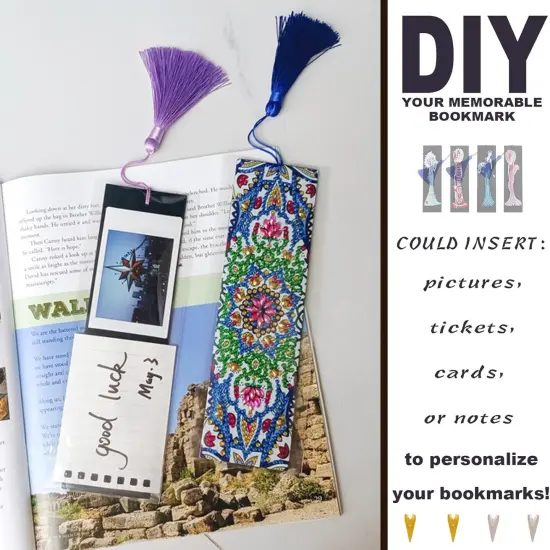 8 Pcs Diamond Painting Bookmark Kits for Adults(Mandala) {4}