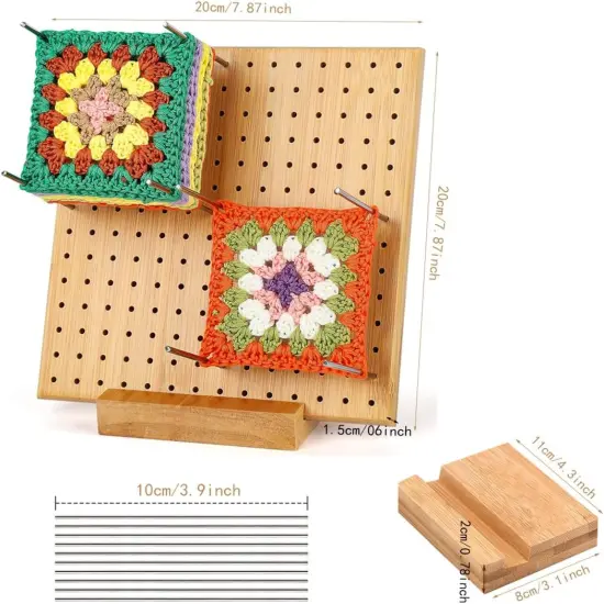 Crochet Blocking Board Handcrafted with Knitting Blocking Mat {2}