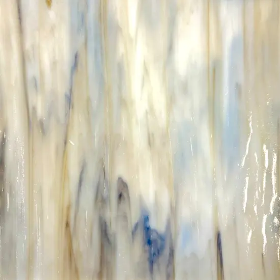 Wissmach Stained Glass Sheet and Mosaic Glass: Medium Gray and Brown Swirled, Dense Opal {2}