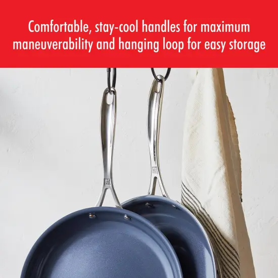 ZWILLING Clad CFX Stainless Steel Ceramic Nonstick Fry Pan {5}