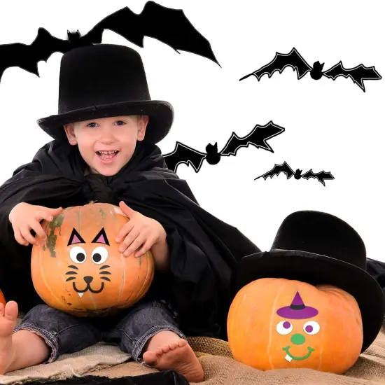 Face Stickers Halloween Pumpkin {5}
