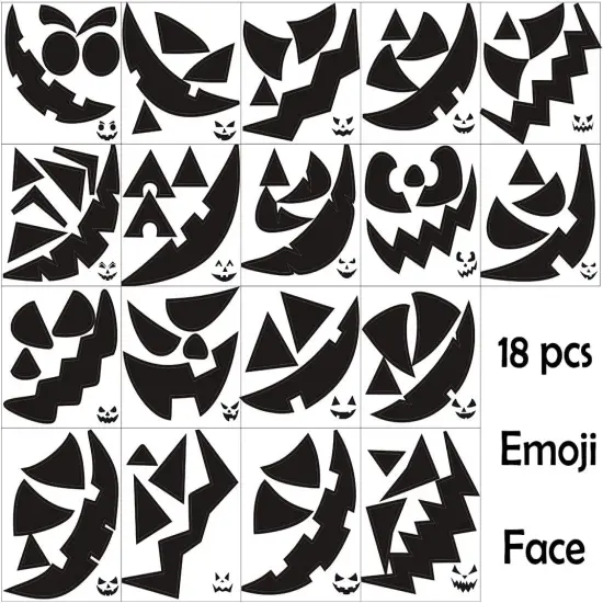Halloween Pumpkin Decorating Stickers {2}