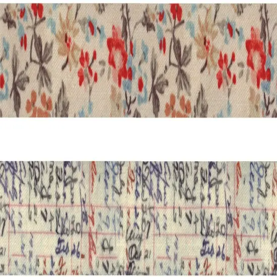 Idea-Ology Linen Tape 1"X3yd 2/Pkg-Floral {3}