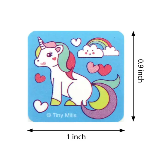 Unicorn Stickers 100 Stickers/Dispenser, Pack of 12 Dispensers for Unicorn Birthday Party {6}