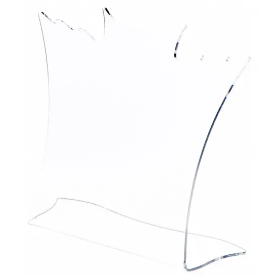 Plymor Clear Acrylic Winged Necklace Display Stand, 8.5" W x 3" D x 7.25" H {2}