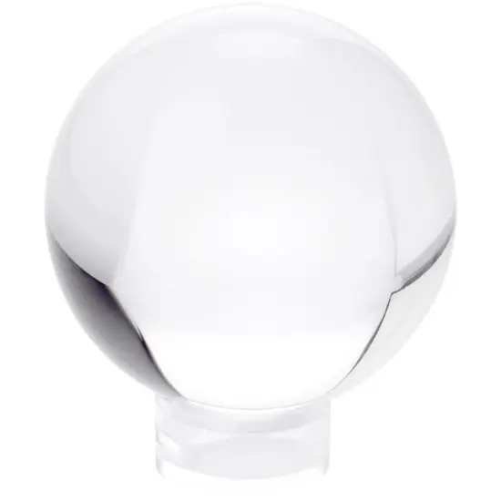 Plymor Clear Acrylic Egg, Marble, Ball or Sphere Display Holder Stand, 0.5" H x 1" W {3}