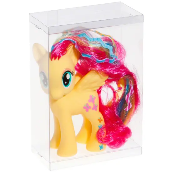 DollSafe Clear Folding Display Box for Large 5-6 inch Dolls and Action Figures, 5" W x 2.5" D x 6.5" H {3}